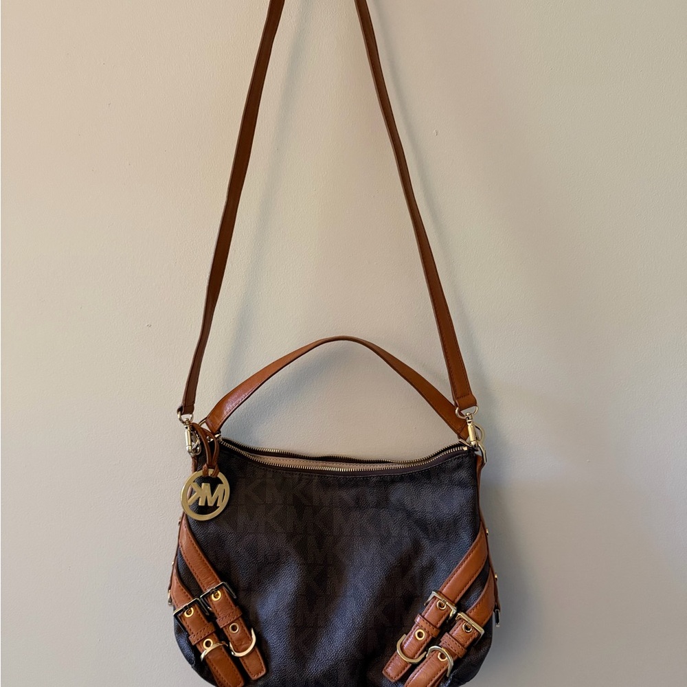 NWOT Michael Kors Black and Brown Shoulder Bag